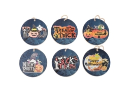 6 Peças de Pingente de Halloween para Decorações de Halloween ALLINLESS