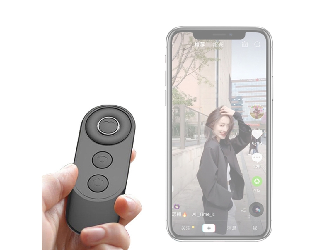Controle Remoto Bluetooth Para Selfie Em Telefone Celular