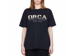 Rockinstone Jaws Movie Orca Fish Co. Navy Adult T-shirt Size:xxxl