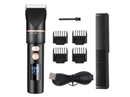 Máquina Cortar Cabelo Elétrica Com Tela Lcd