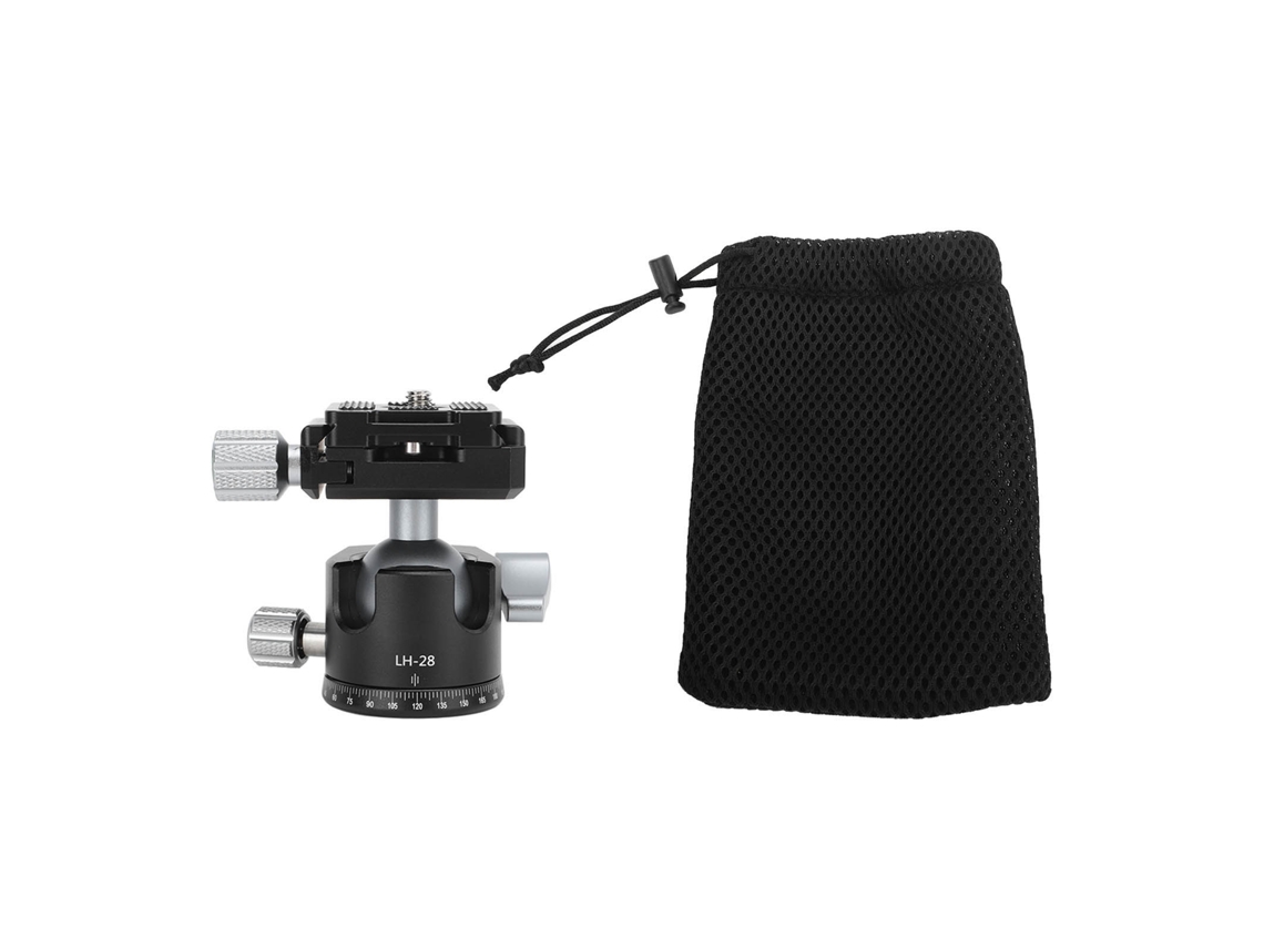 Cabeça De Bola Panorâmica 360 Graus Alumínio 6kg 13.2lb Placa De Liberação Rápida Universal Rosca 3/8in Peça De Tripé