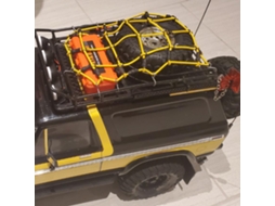 3 Peças Mini Caixa De Ferramentas Decoração Bagageiro Para Carro De Controle Remoto 1:10 Axial Scx10 90046 90047 Rr10 Laranja
