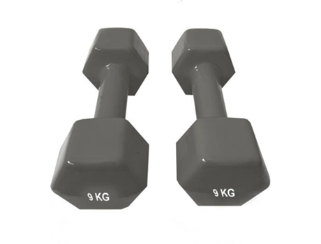 Halteres  Forrado a Vinil (9 Kg - 2 Unidades)