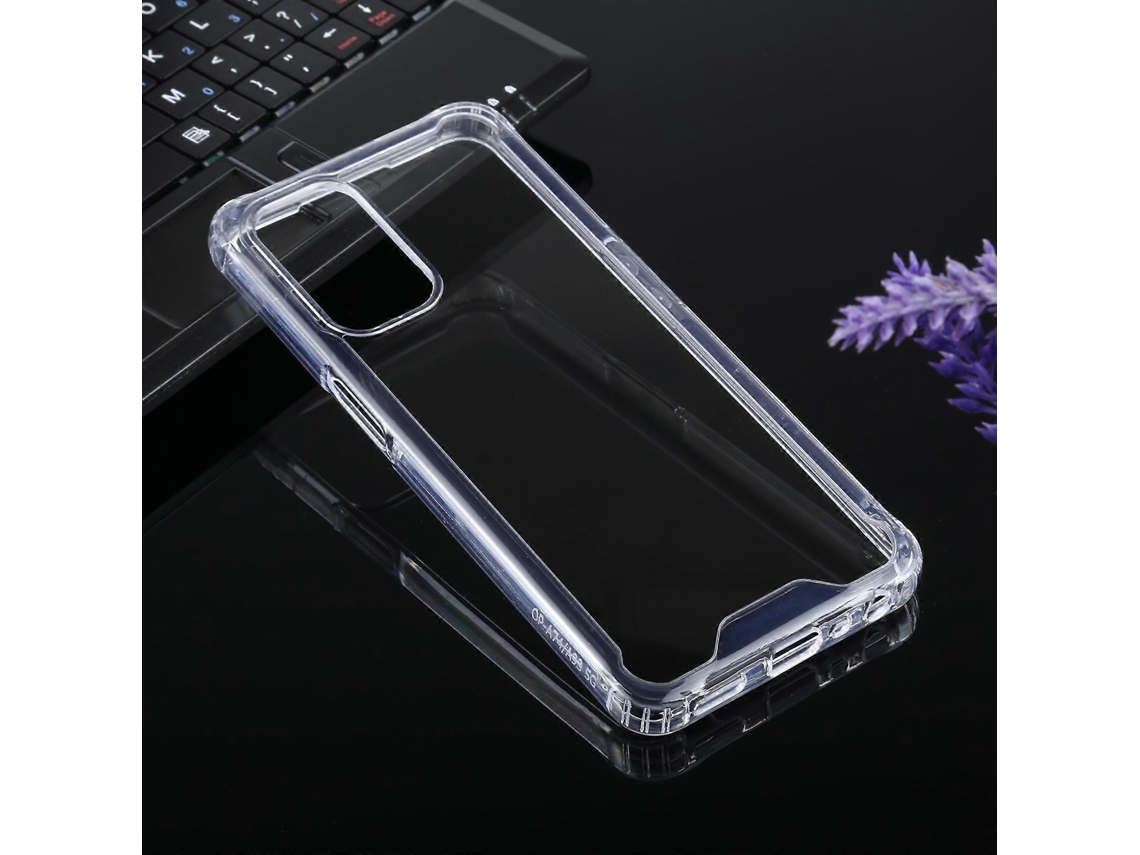 Capa Protetora De Tpu Transparente À Prova De Choque Com Quatro Cantos Para Oppo A74 5g / A93 5g