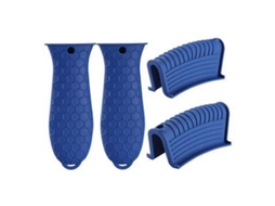 Capinha De Silicone Para Maniglia De Panelas De Ferro Fundido Com Isolamento Térmico E Design Anti-deslizante Azul