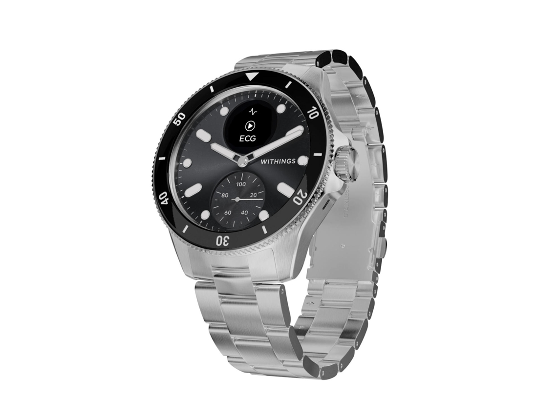 Relógio Digital Scanwatch Nova Mostrador de 42mm Preto Withings