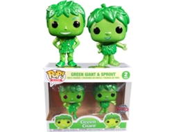 Figura Funko AD ICONS Green Giant & Sprout Metálico Us Exclusivo Pop! 2-Pk