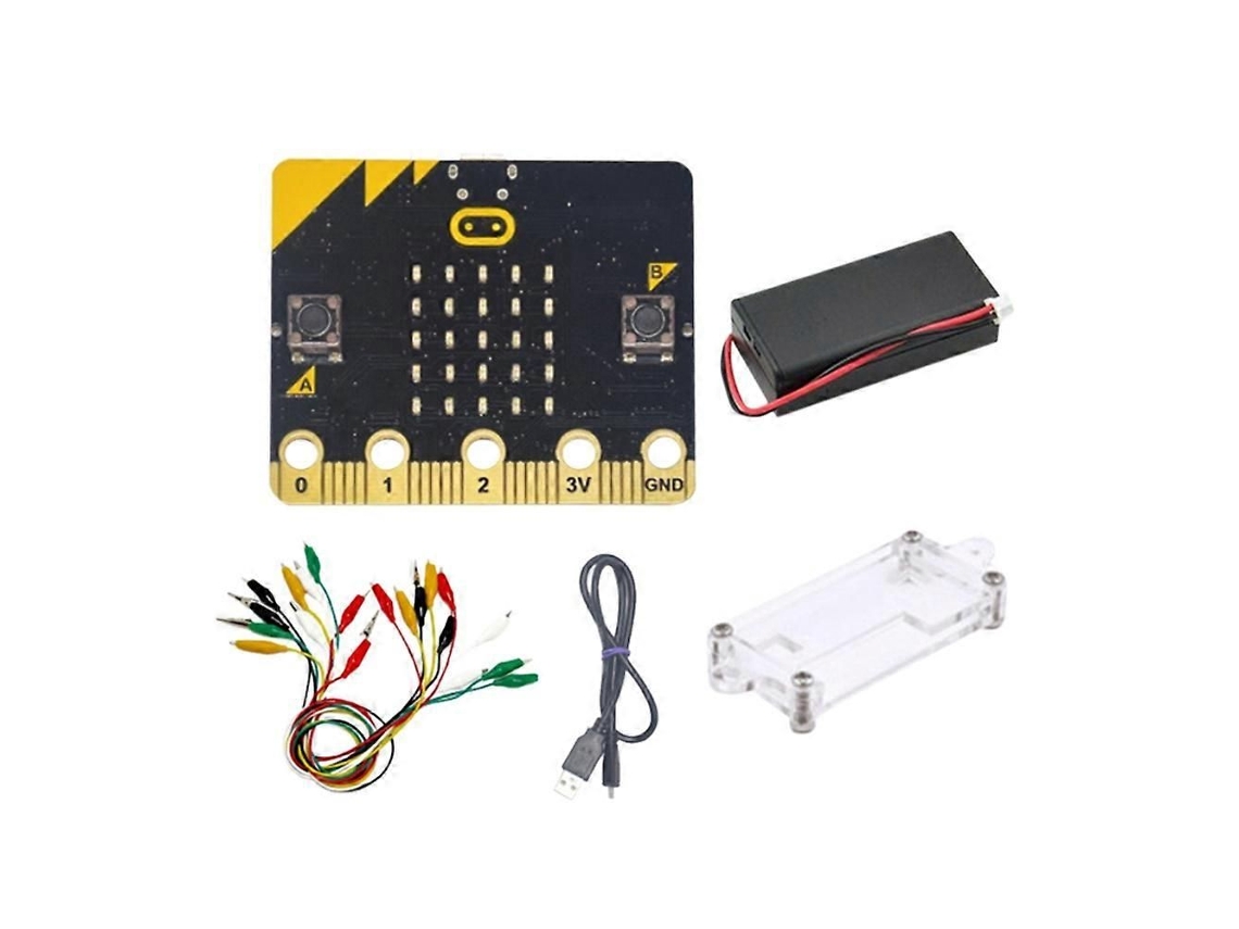 Kit De Desenvolvimento Bbc Microbit Go Com Clipes Jacaré E Cabo De Teste