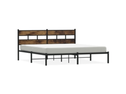 Bed Frame, Bed Frames Vidaxl Marrom Ferro (180 X 200 Cm)