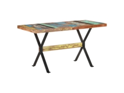 Vidaxl Mesa De Jantar 140x70x76 Cm Madeira Recuperada Maciça
