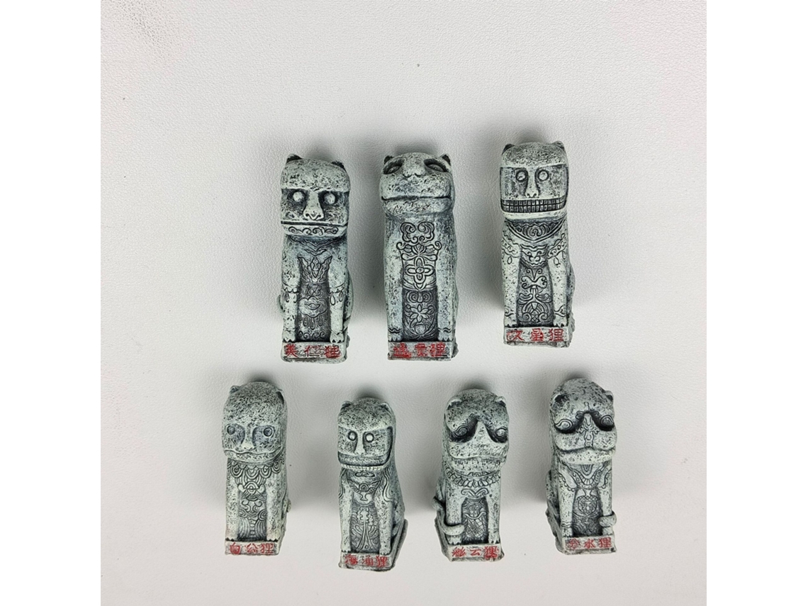 (combinação Das Sete Raposas) Miniatura De Lembrança Personalizada Das Sete Raposas De Suzhou