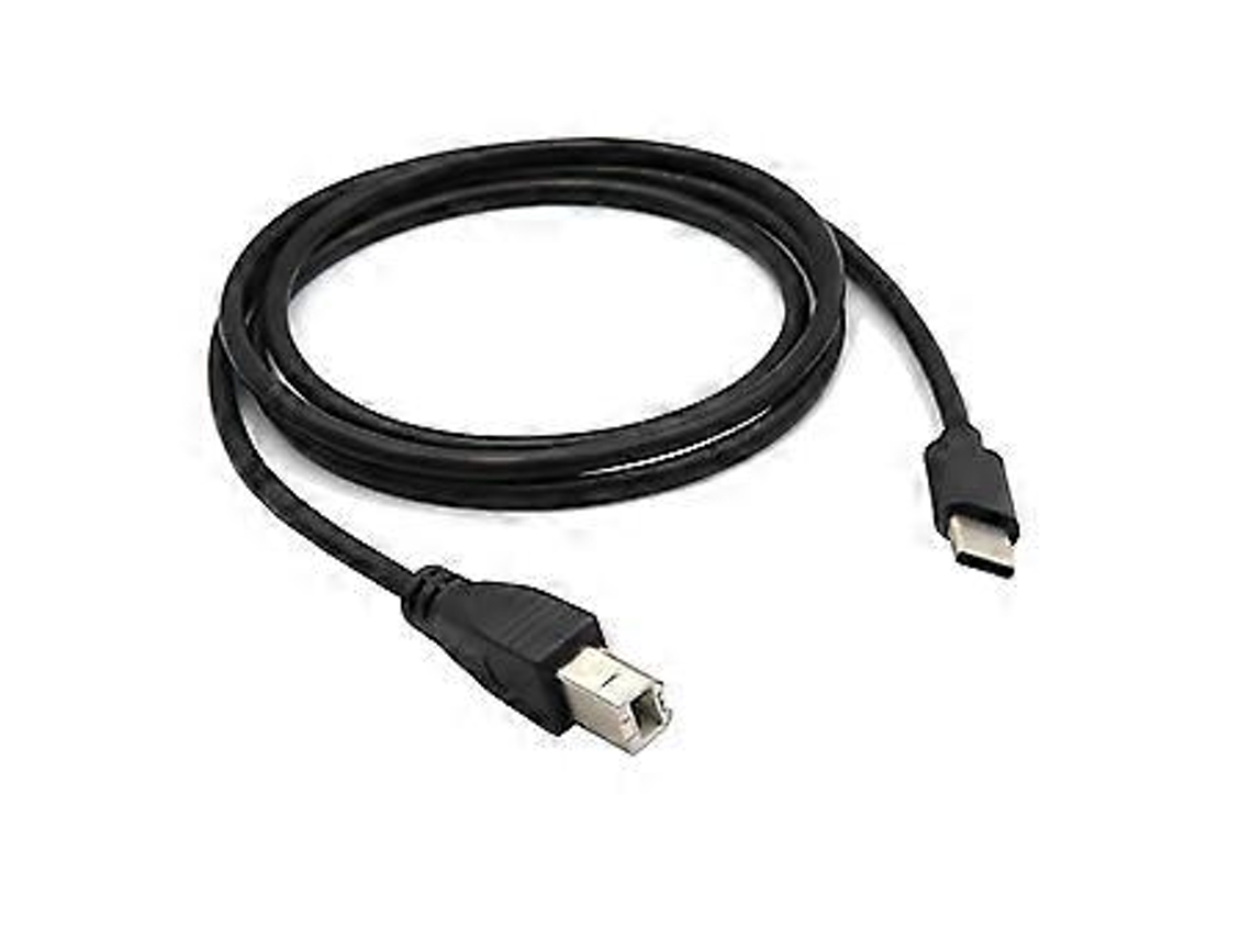 Cabo de impressora USB C para USB B confiável, cabo de substituição macho B para macho C para impressoras, scanners e controladores MIDI Slowmoose