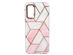 Aetheria capa de Telefone Mármore Rosa Eletroplatada Anti choque Slim Fit para Samsung S20 Tpu Pc