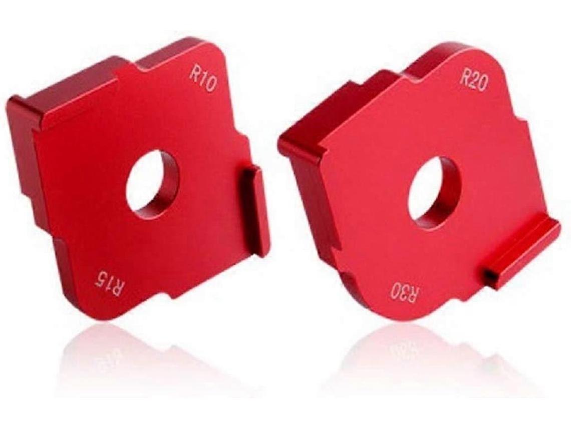 2 Peças De Modelos De Cantos De Liga De Alumínio R10 R15 R20 R30 Para Ferramentas Redondas De Carpintaria