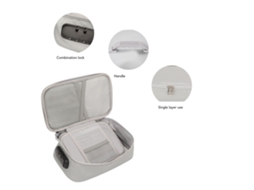 Bolsa Organizadora De Archivos Com Fechadura De Combinação Resistente Ao Fogo E Água Plegável Multicamadas