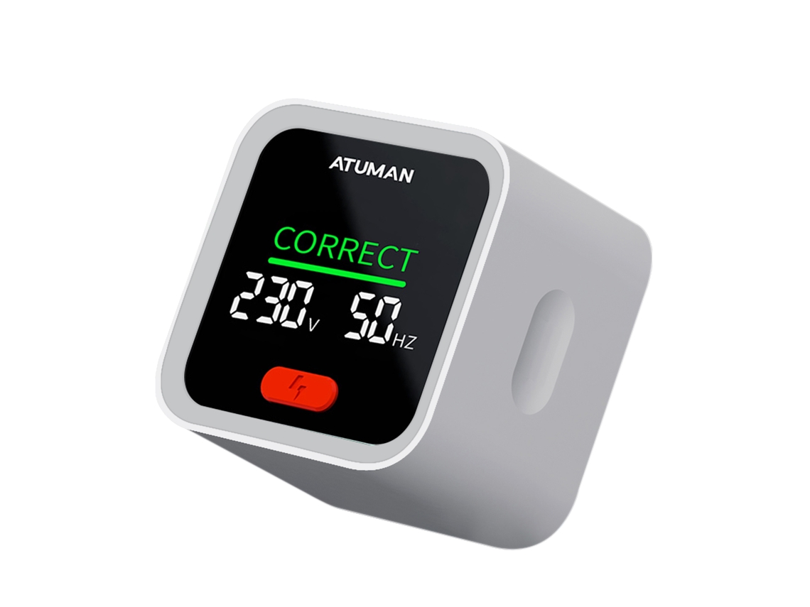 Detector Smart Tomada Atuman St2 Lcd 10a/16a