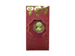 Fortuna da Serpente com moedas de ouro e envelopes vermelhos para Ano Novo Chinês LAXISCREED