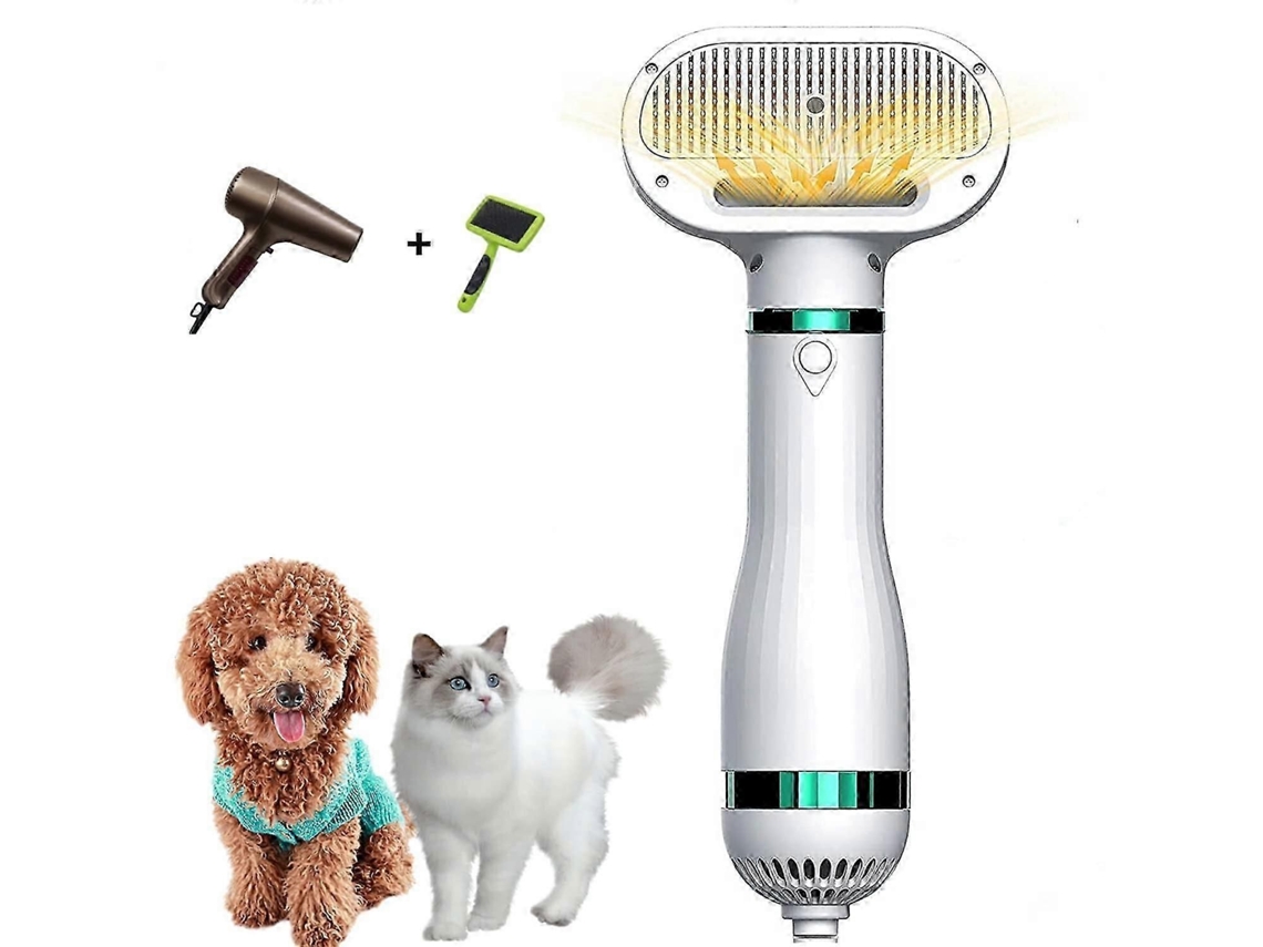 Secador de Pelos para Cães 2025, Modelo 2 em 1, com Escova Integrada, Remoção de Pelos com um Clique e Temperatura Ajustável. TAISHENGDA