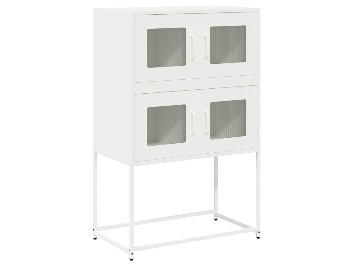 Highboard, Highboards Vidaxl Branco Aço (68 X 39 X 107 Cm)