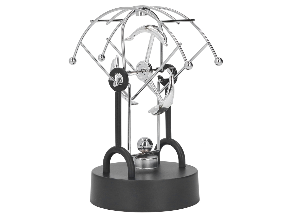 Ats brinquedo de Oscilação Perpétua Magnética Elétrica de Metal Delfim para Decoração de Escrivaninha em Casa e Escritório