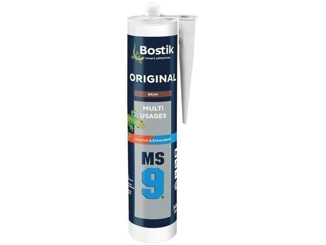 Ms9 Original Adesivo De Fixação E Vedação Multimaterial Colagem Flexível E Poderosa Marrom Cartucho De 300 Ml Bostik