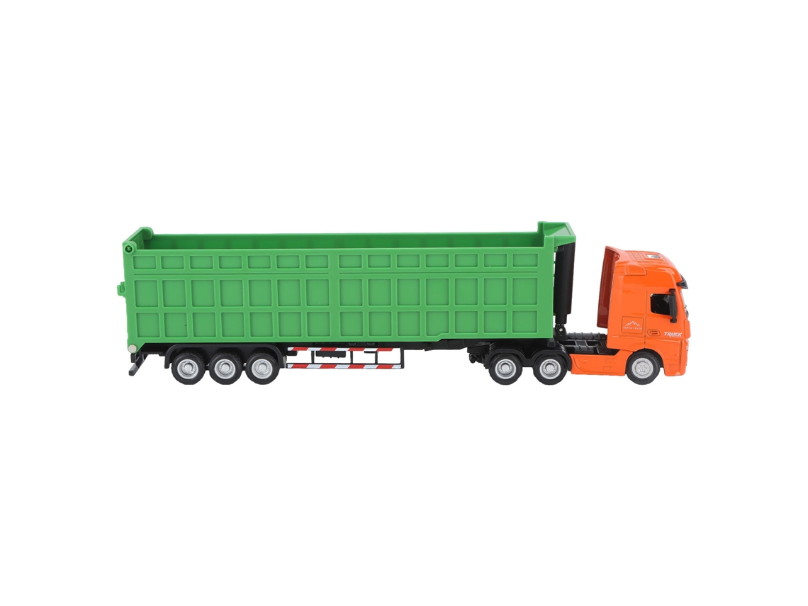 Modelo De Caminhão Volquete Em Escala 1:50 Em Metal Estático Brinquedo Presente Para Crianças Meninos Verdes