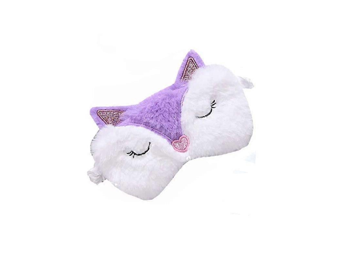 Máscara de Dormir Fofa com Estampa de Animais em Estilo Desenho Animado, Textura Sedosa e Macia AQUAFORGE