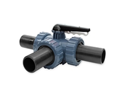Valvula PVC Bola 3 Vias T Termofusão 32 A/Viton HIDROTEN