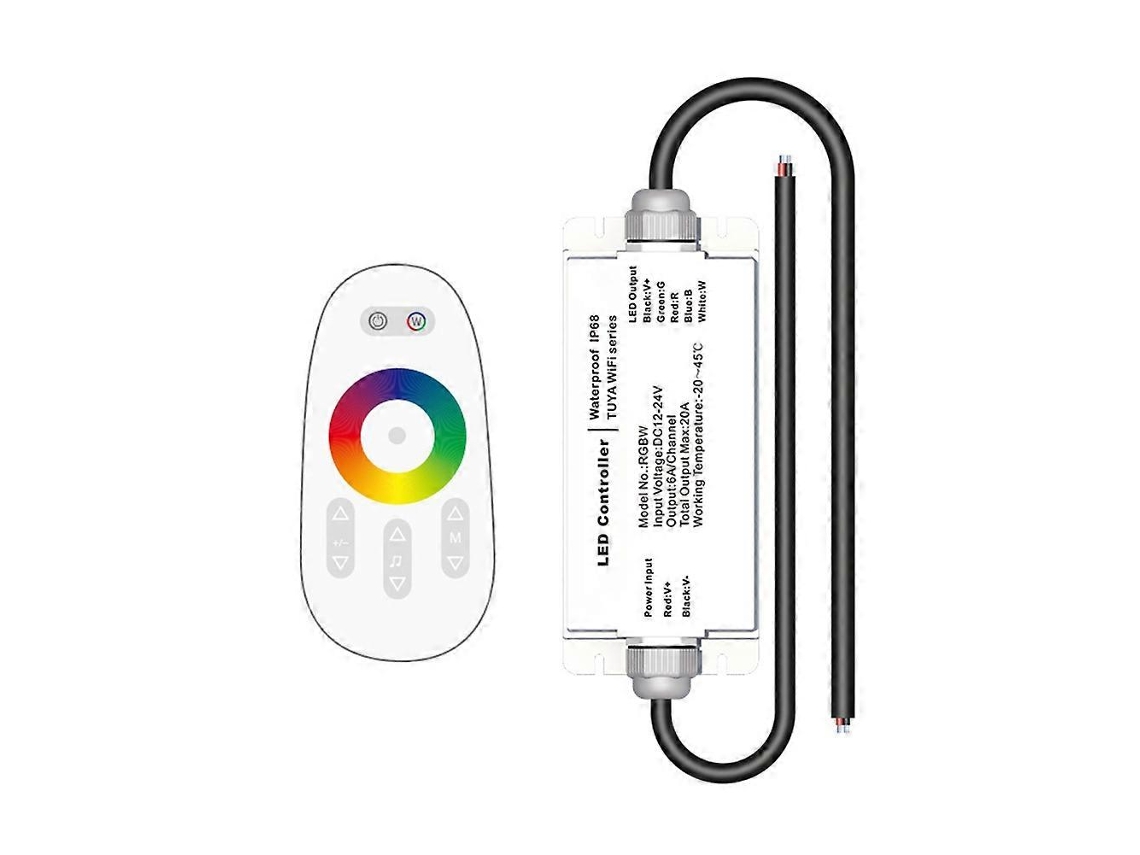Comando De Voz Para Tuya Wifi Dc12v 24v Led Strip À Prova Água Ip68 Rain-proof Com