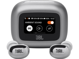 Auriculares Bluetooth True Wireless JBL LIVE BUDS 3 (In Ear - Microfone - Noise Cancelling - Cinzento)