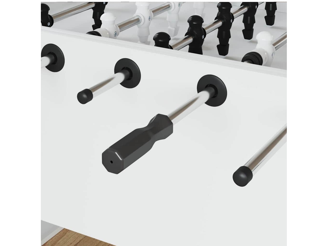 Vidaxl Manipuladores De Mesa De Pebolim 10 Pcs Preto Pp