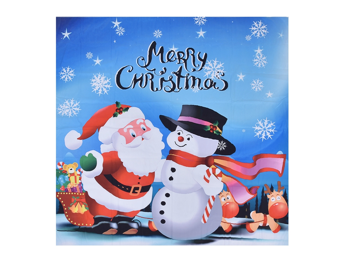 Tapete de Natal Decorativo Parede 230x180 Cm