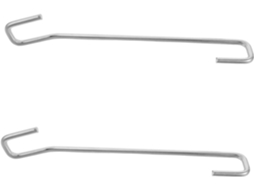 Conjunto De 2 Hastes Estabilizadoras De Aço Inoxidável Reforçado De 18 Cm Para Porta-malas.