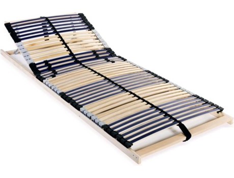 Estrado de Ripas VIDAXL com 42 ripas 7 zonas 80x200 cm (Compatível com Colchão: 195x80x10 cm)