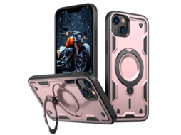 Capa Armor Híbrida Pc Tpu Para Iphone 14 Plus - Suporte De Anel Magsafe