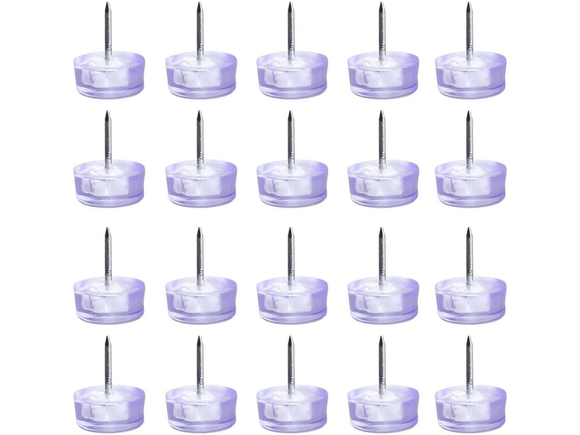 20 Pés Niveladores De Borracha Silicone Translúcida Para Cadeiras,
