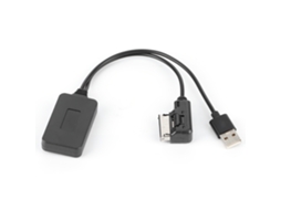 Cabo Auxiliar Com Adaptador Bluetooth Ami Mmi E Alimentação Usb, Compatível Audi A5 8t, A6 4f, A8 4e Q7 7l. -aquaforge