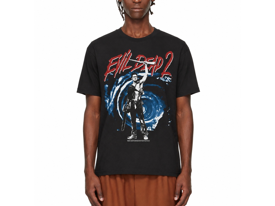 Rockinstone Evil Dead Ash And Portal Black Adult T-shirt Size:xl