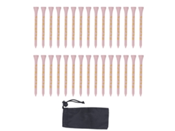 Peças de Taco de Golfe de Bambu 8cm Caveira Rosa S/MARCA