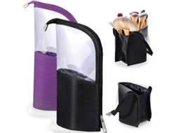 Fundas Porta Pinceis De Maquilhagem Portáteis Impermeáveis E Sem Poeira Para Viagens, Organizador Vertical De Cosméticos