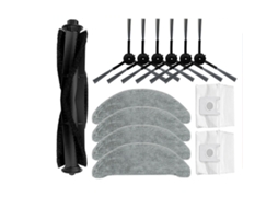 Mop almofada pano rolo principal escova lateral peças de reposição para xiaomi roidmi eve mais acessórios aspirador robótico