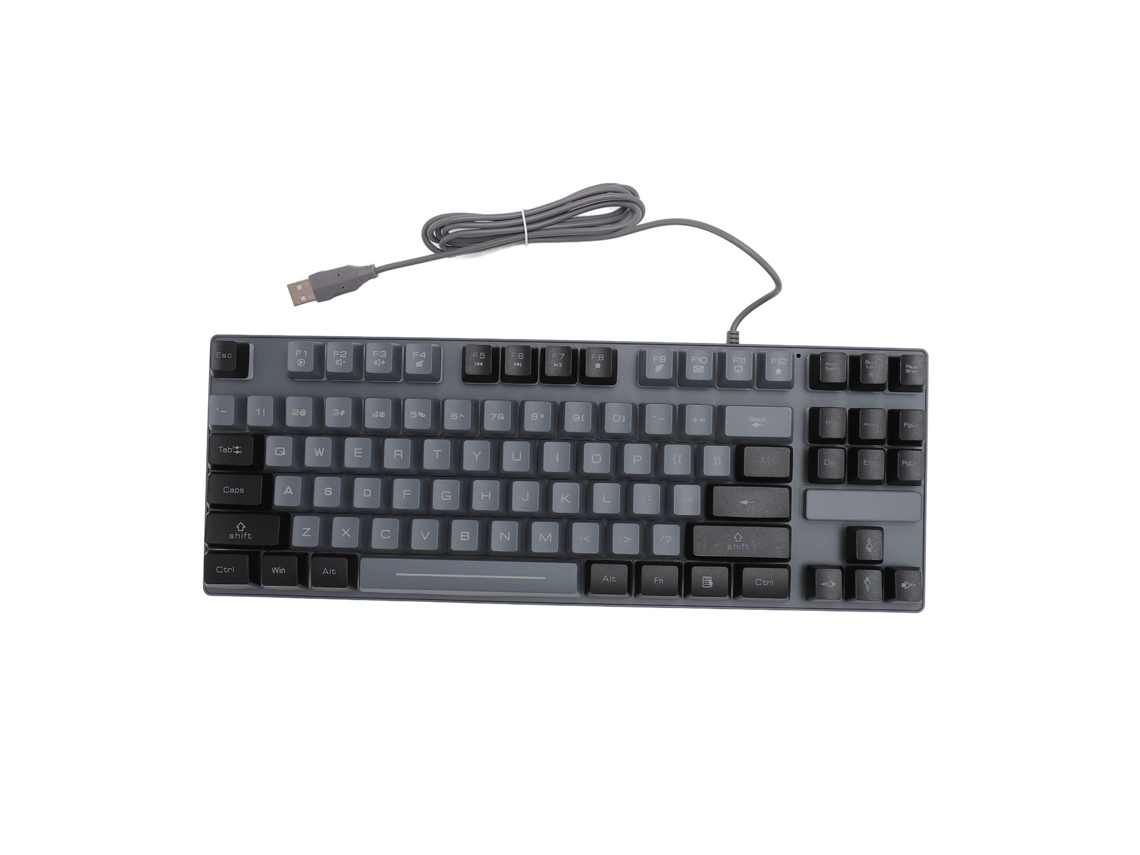 Teclado Mecânico Gamer Fio 87 Teclas RGB com Switch azul, compatível com Windows, macOS, Linux com MARCA