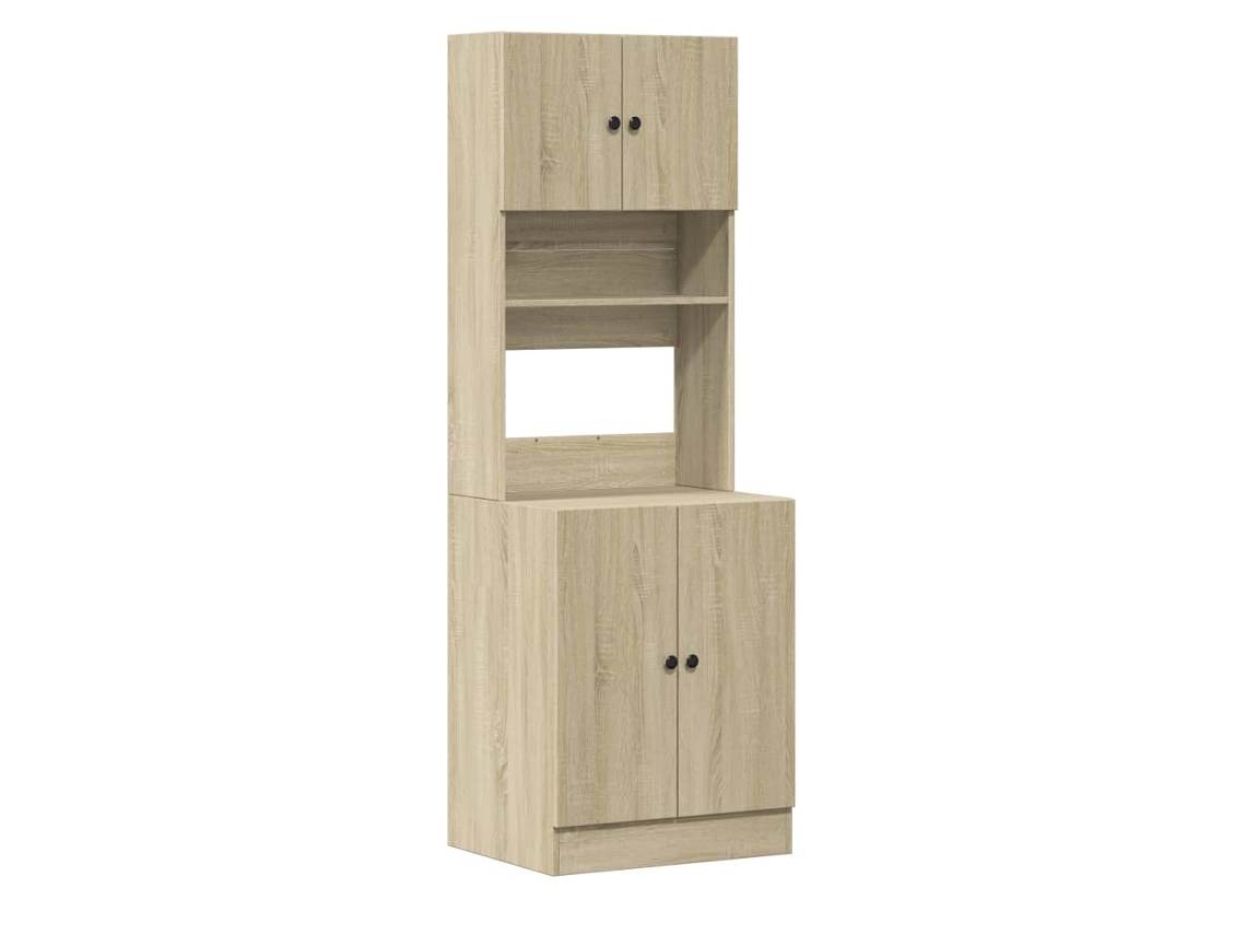 Kitchen Cabinet, Kitchen Cabinets Vidaxl Marrom Madeira Processada (n/a)