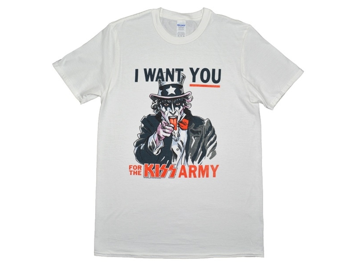 Kiss Uncle Sam T-shirt Unisex Adults Size:m