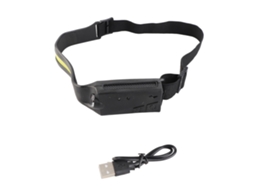 Lanterna Frontal Cob Usb Recarregável Ipx4 5 Modos