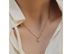 Colar Clássico em Prata de Lei 925 com Quatro Garras e Zircônia Cúbica, Pingente Simples, Delicado e Requintado, Luxo Discreto. MDUG