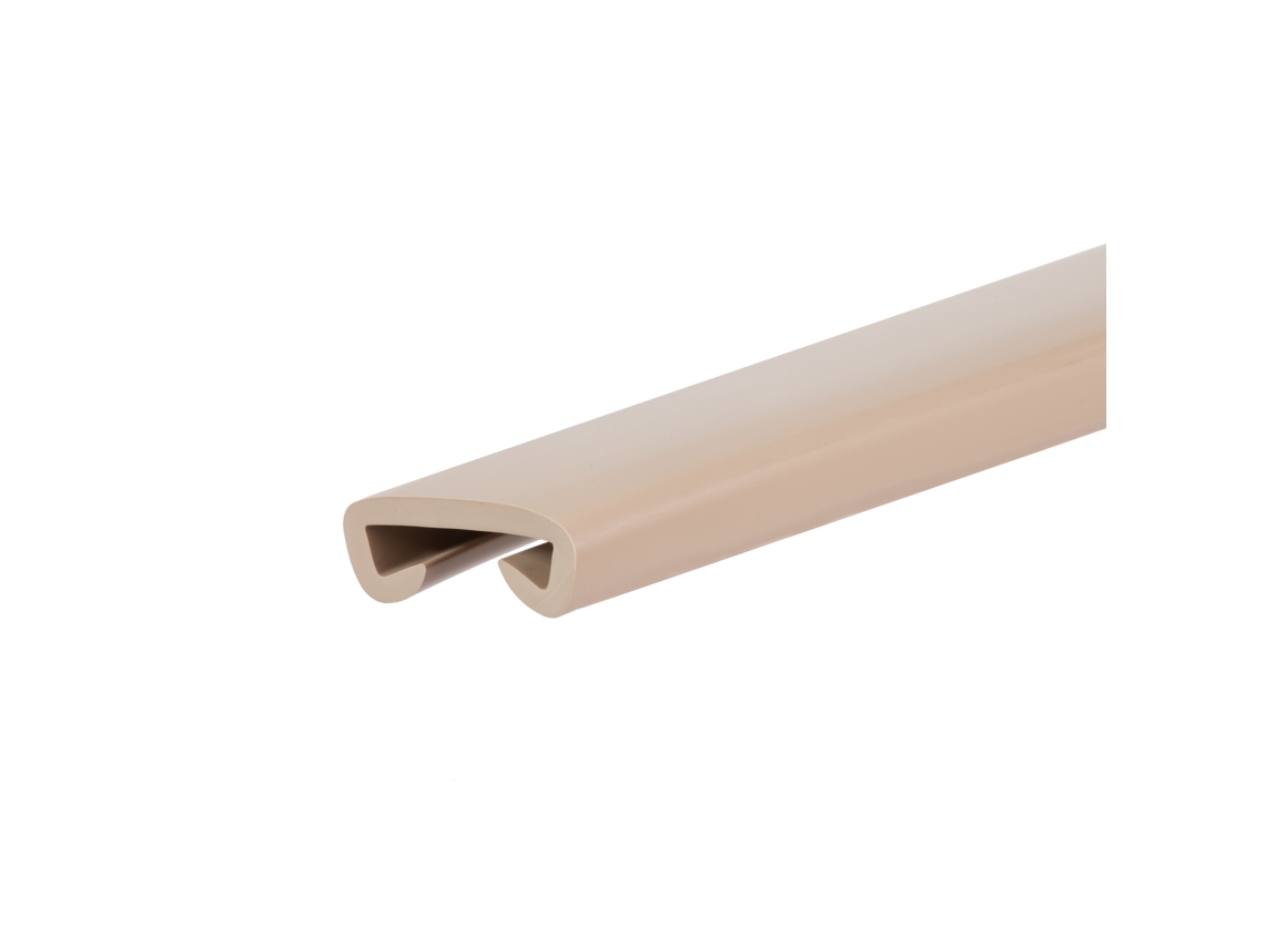 Corrimão Quest Pvc Premium 40x8 Mm, Bege, 1 M