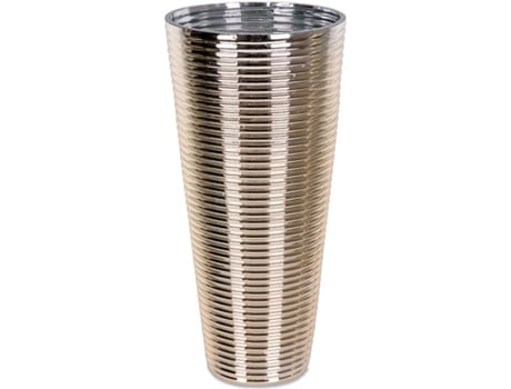 Vaso de Cristal Dourado 40Cm Sevilha MOSTRA CASA
