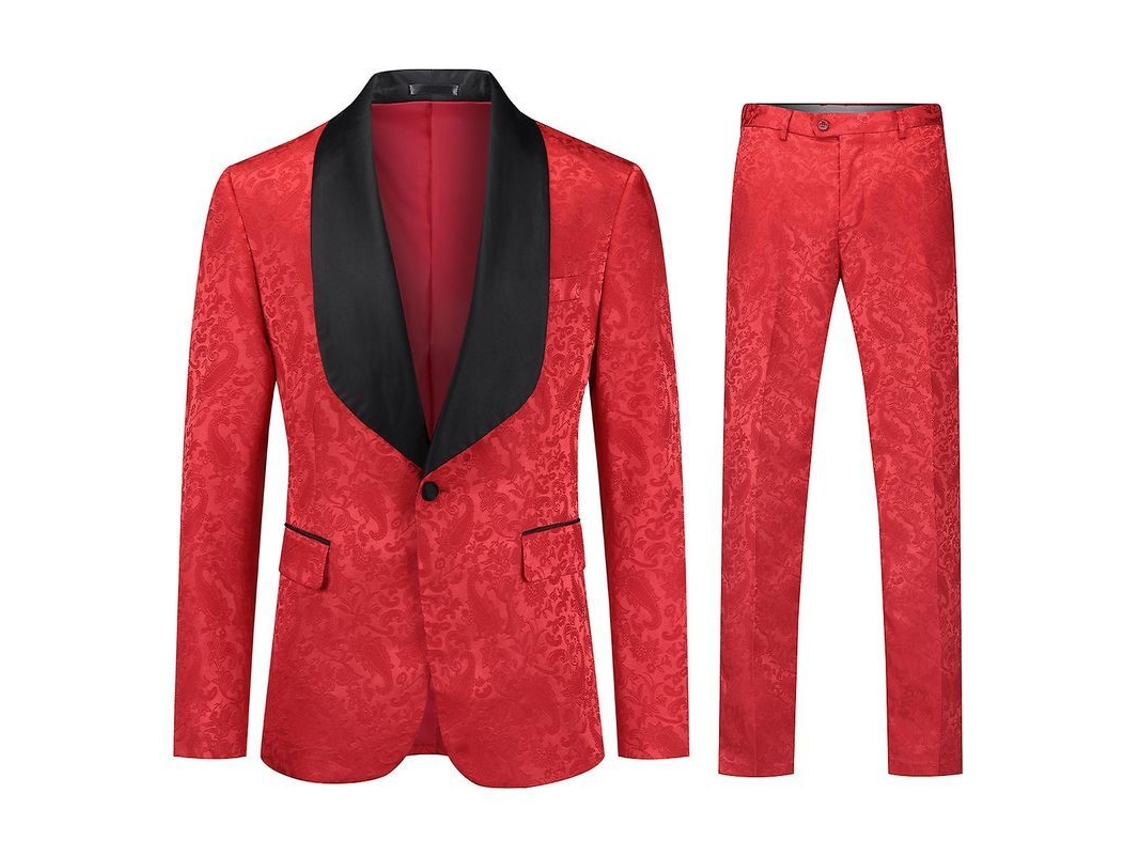 Fasst Traje de Homem 2 Peças com Estampado para Boda