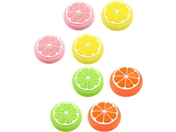 Conjunto De 8 Capas De Silicone Para Joystick Com Formato De Frutas, Resistentes Ao Desgaste, Fáceis